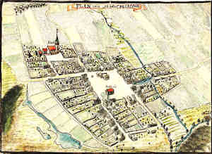 Plan von Stadtel Mhlbock - Widok miasta z lotu ptaka